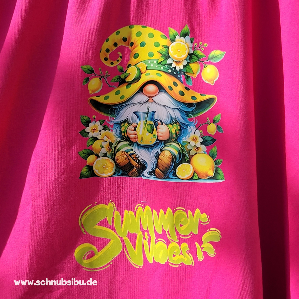 Bügelbild Wichtelkollektion - Summer Vibes gelb